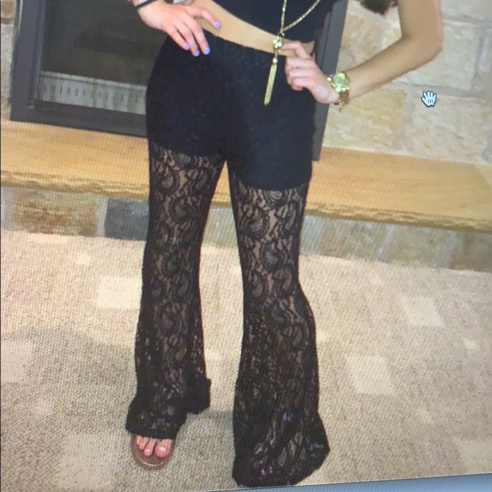 Lace pants